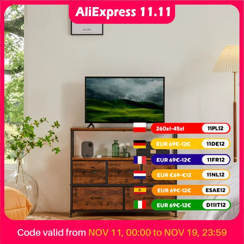 jhk-fireplace-tv-stand-dresser-for-bedroom-with-5-fabric-drawers-storage-closet-chest-clothes-storage-display-cabinet-furniture-1