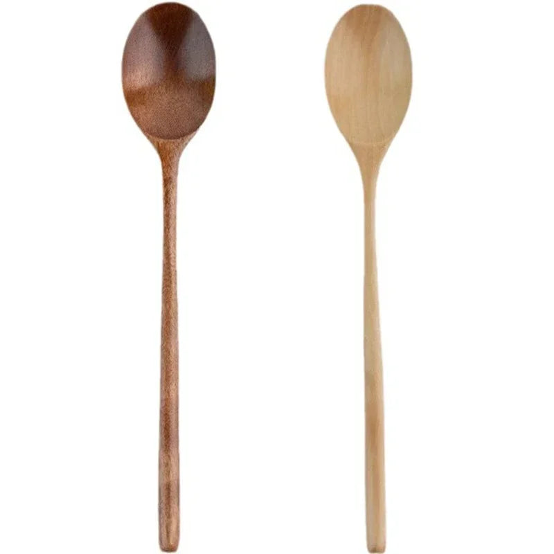 1/2pcs wooden spoon kitchen cooking utensil tools soup tea tableware catering tool coffee honey - 2pcs mixed / australia