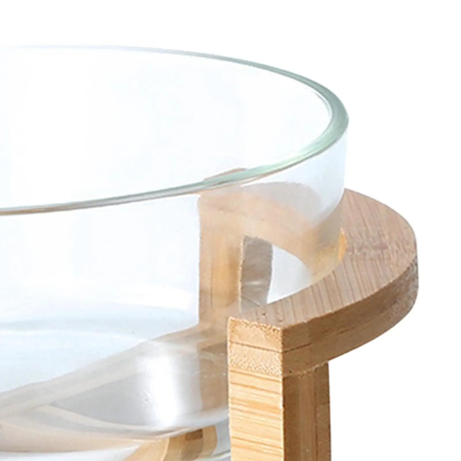 Salad serving bowl utensils with wooden stand cake dessert food for fruits appetizer snacks party home