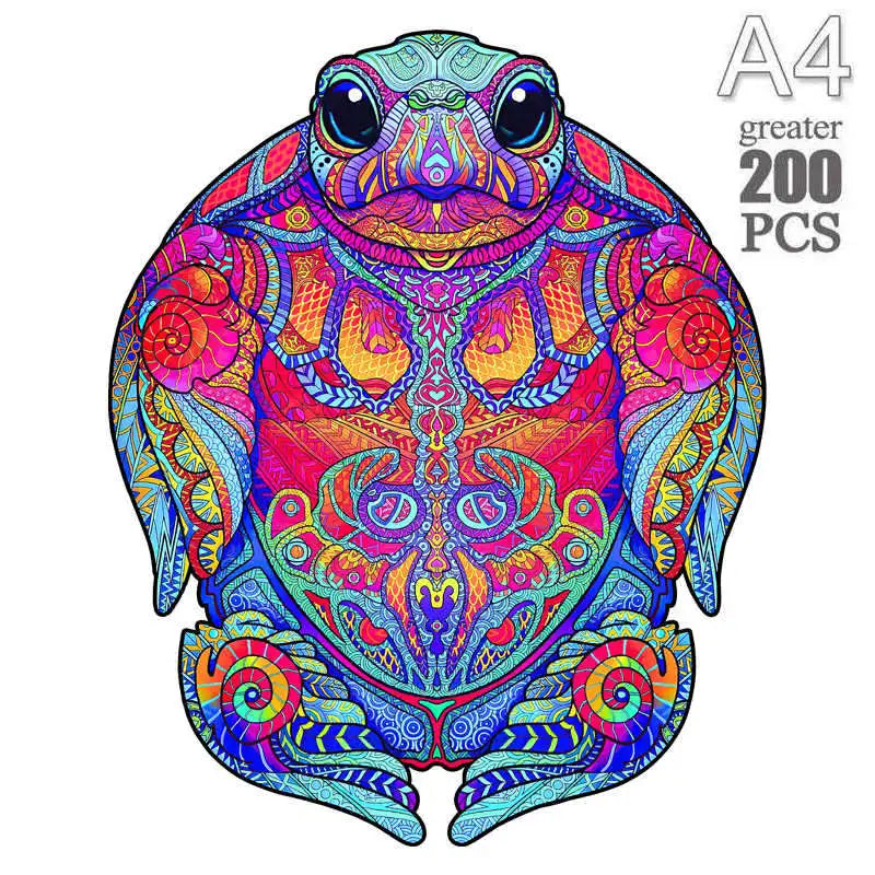 Lovely cat wood jigsaws creative games brain twister holiday gifts wooden animal puzzle kids adults high-quality diy