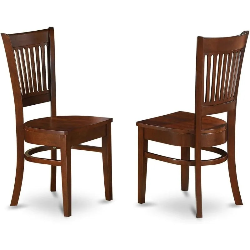 Furniture vac-esp-w vancouver kitchen dining chairs - slat back wood seat set of 2 espresso - united states