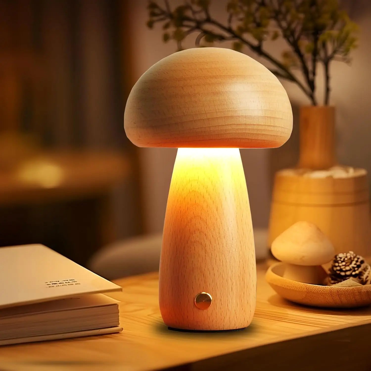 wooden-creative-mushroom-night-light-stepless-dimming-bedside-table-lamp-3-color-rechargeable-sleeping-nightlights-for-room