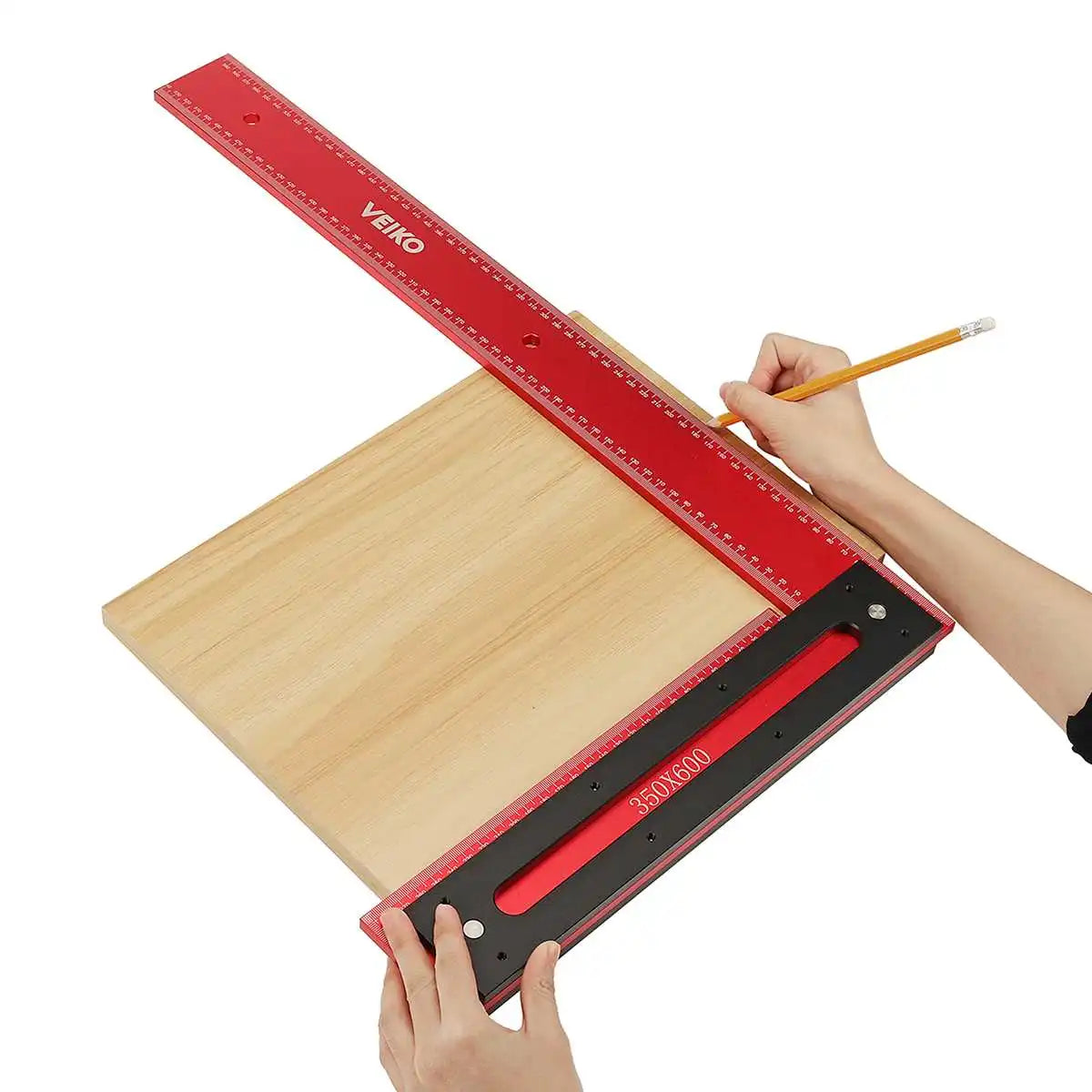 600mm metric imperial l-shaped ruler aluminum alloy carpenter square framing right angle woodworking marking tool