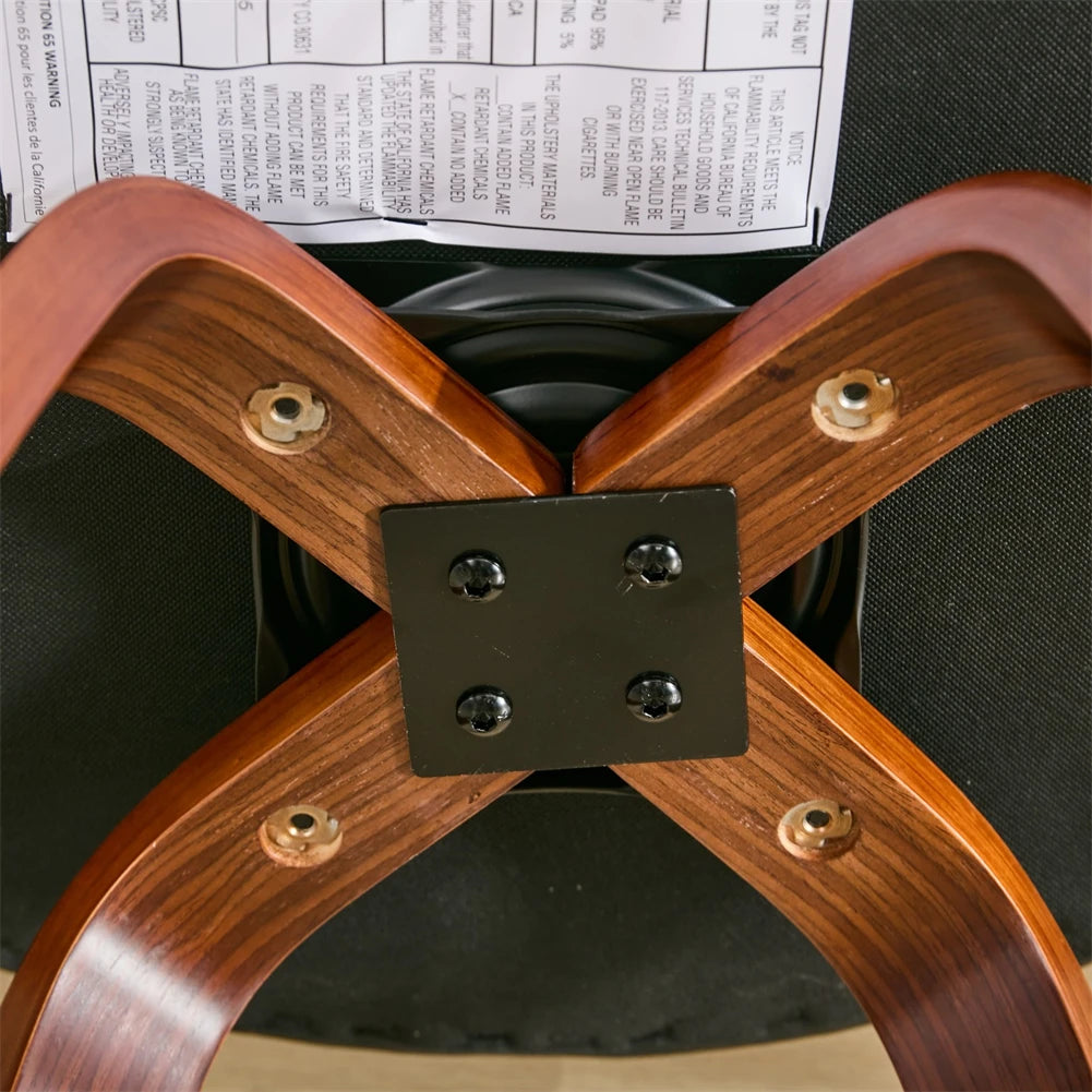 2 pcs bar pub stools set 360-degree swivel barstools with low back wood legs chairs soft cushion seat footrest