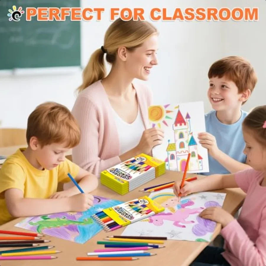 Colored pencils bulk 432 count presharpened color for and adults 32 packs pencil set 12 colors art plies - united states