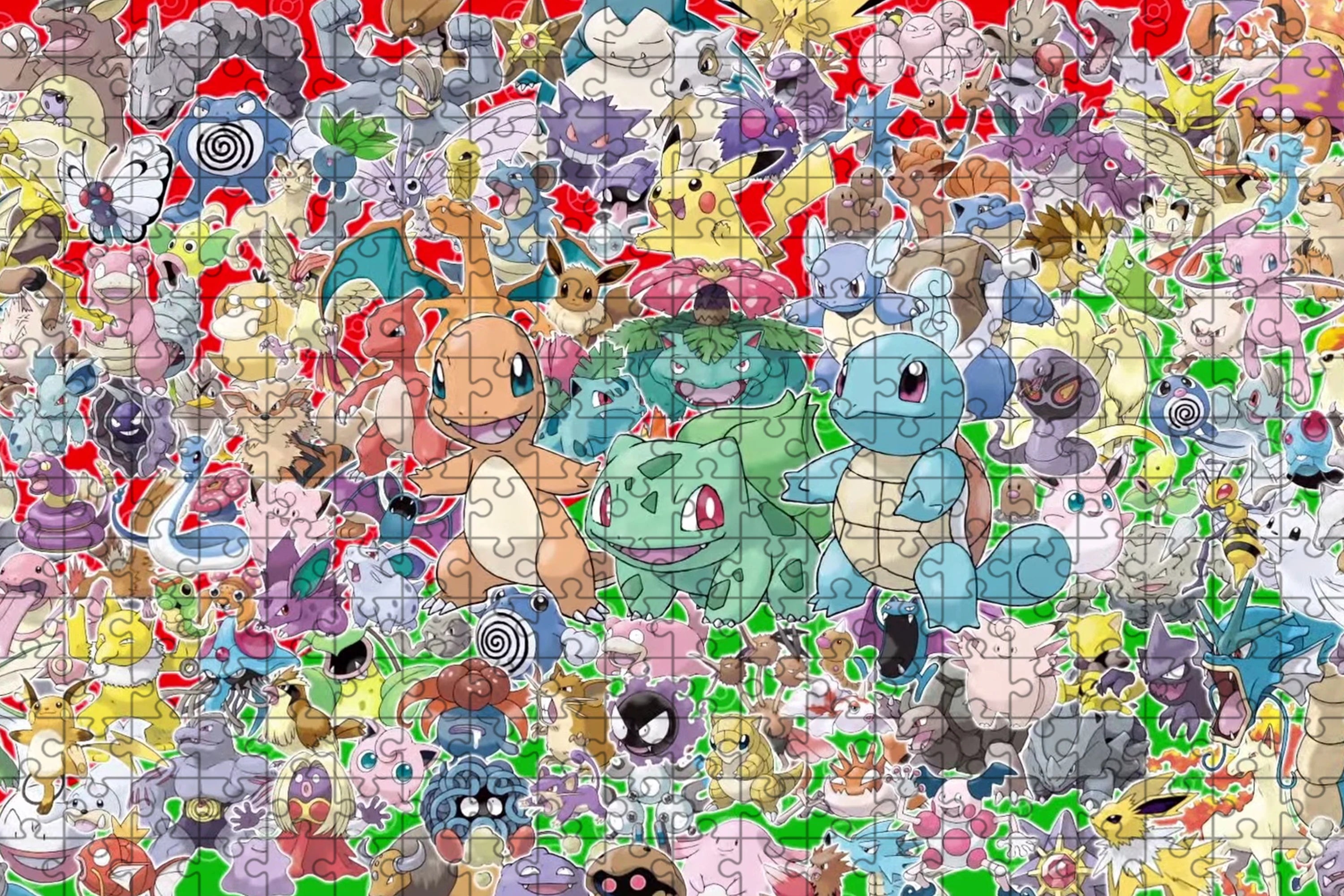 Pokemon jigsaw puzzle pikachu 108/200/300/500/1000 pieces wooden onepiece puzzles for adults childreneducational toys