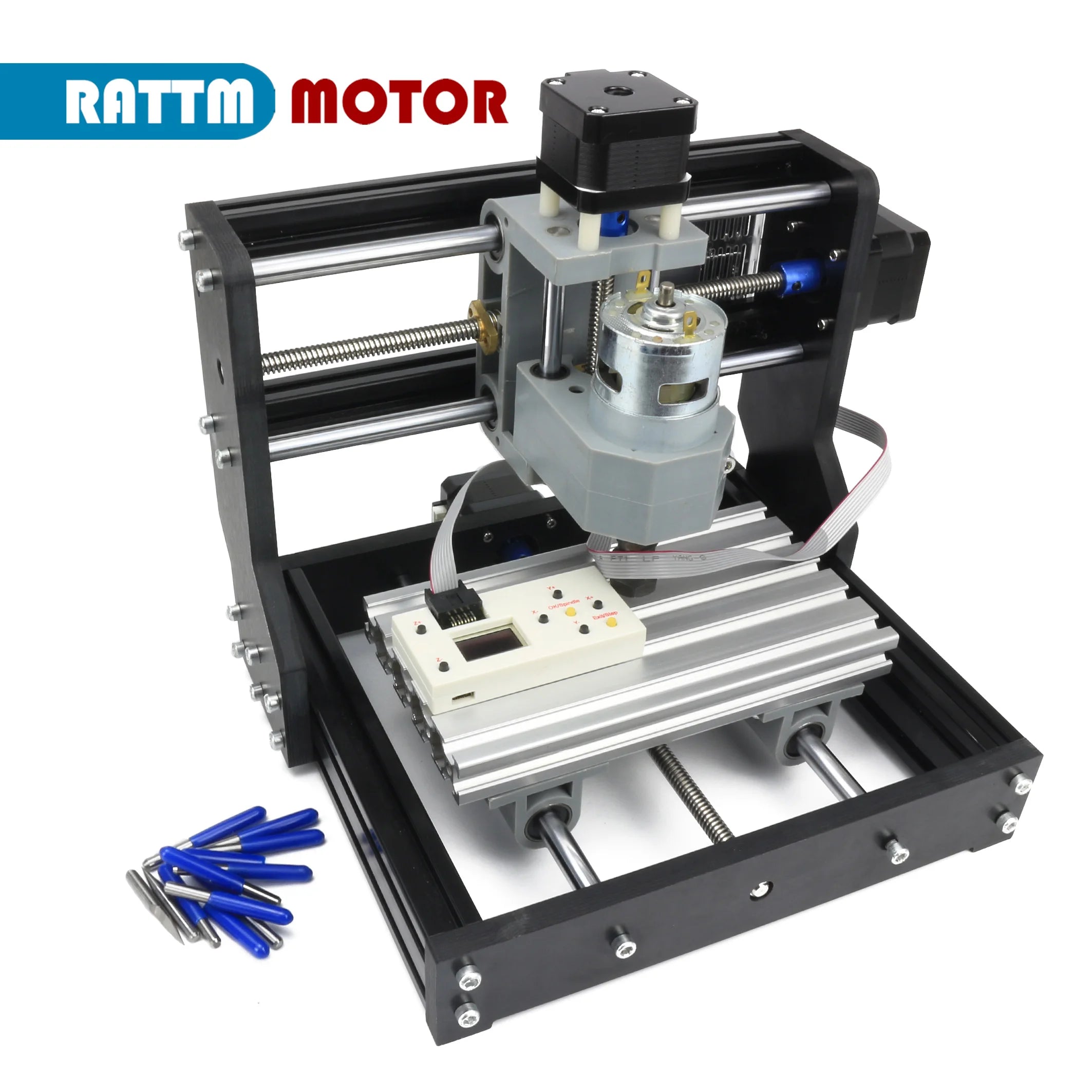 Grbl cnc 1610 pro diy laser engraving router woodworking milling machine with off-line control 3 axis for pcb pvc