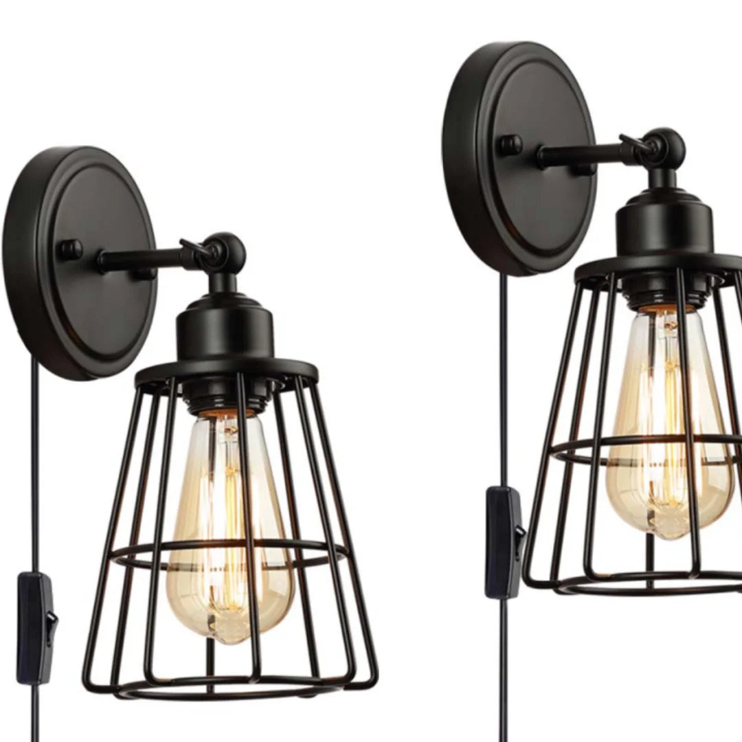 Led wall lamp nordic bedside iron wood lights practical adjustable reading study lighting new home decors sconces - 1pc