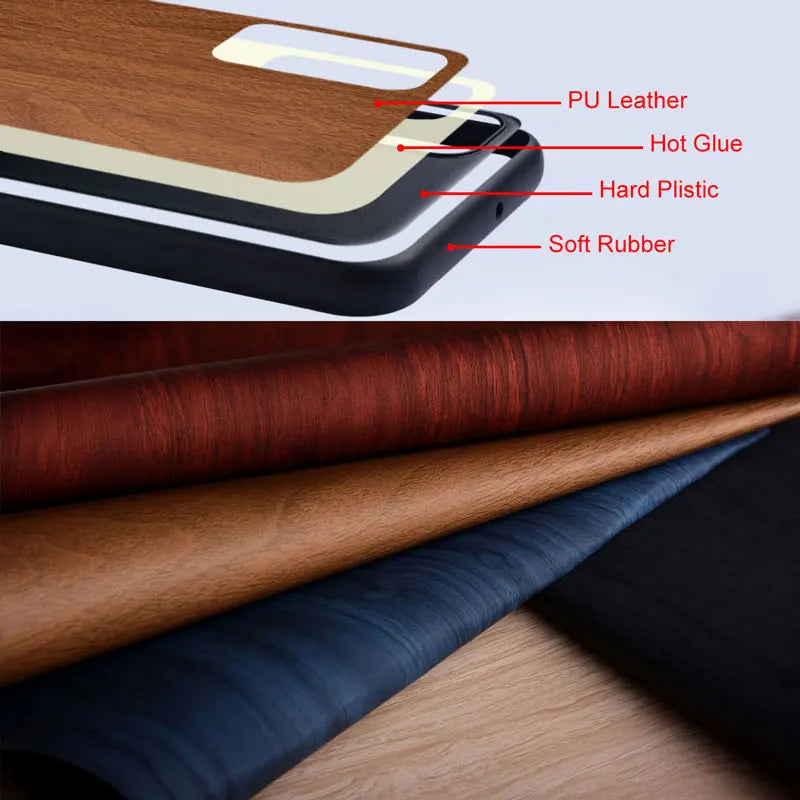Case for iphone air capa funda new modern stylish wooden pattern pu leather cover for apple iphone air case coque