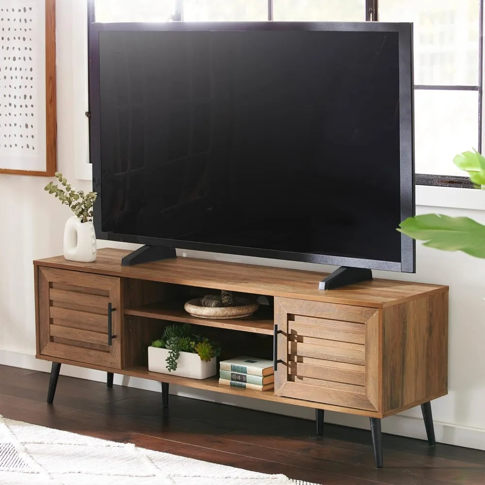 mid-century-modern-wooden-tv-stand-entertainment-center-console-with-open-shelving-and-2-cabinets-for-televisions