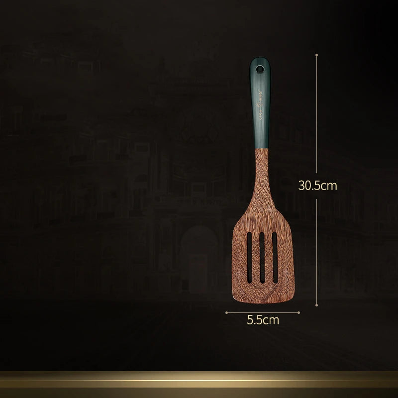 Wooden cooking utensils natural wenge wood non-stick cookware spatula shovel rice spoon kitchen tool accessories - type