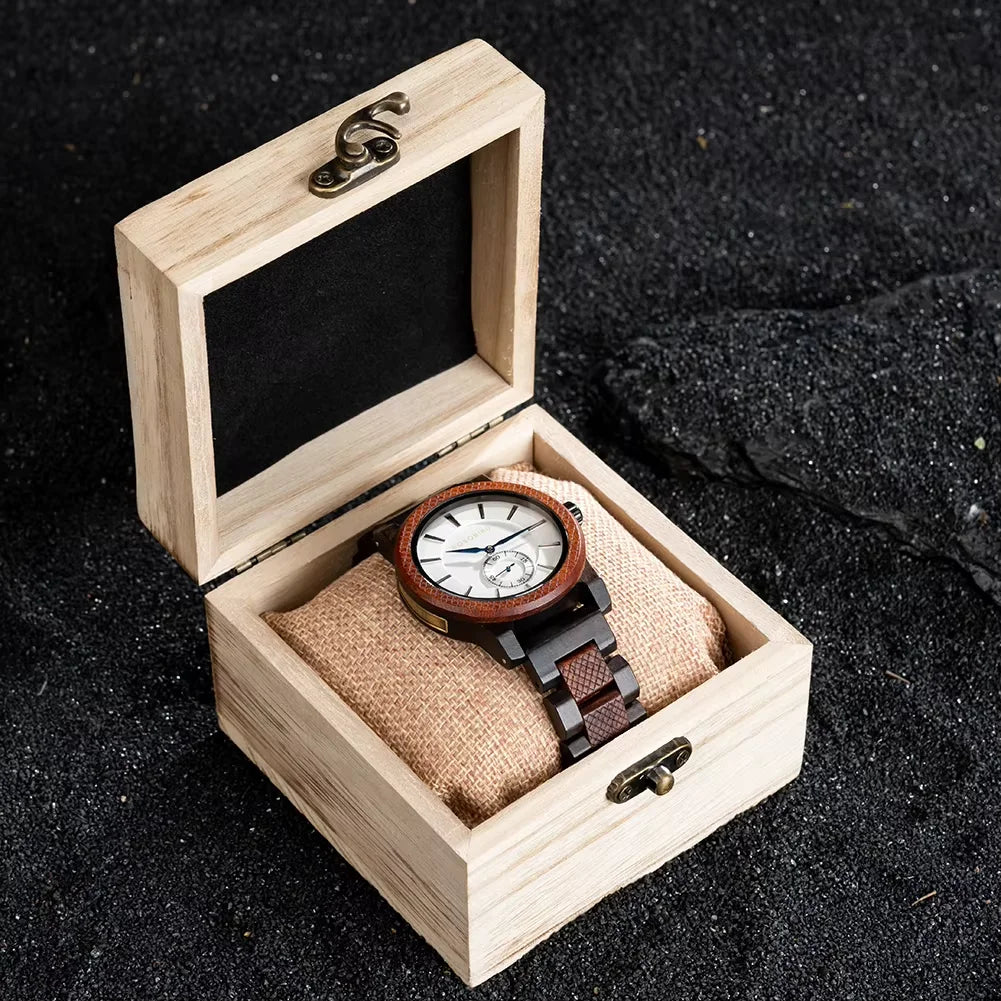 Bobobird wooden watch top fashion casual clock quartz wristwatch engraved custom logo man watches best man gift wood