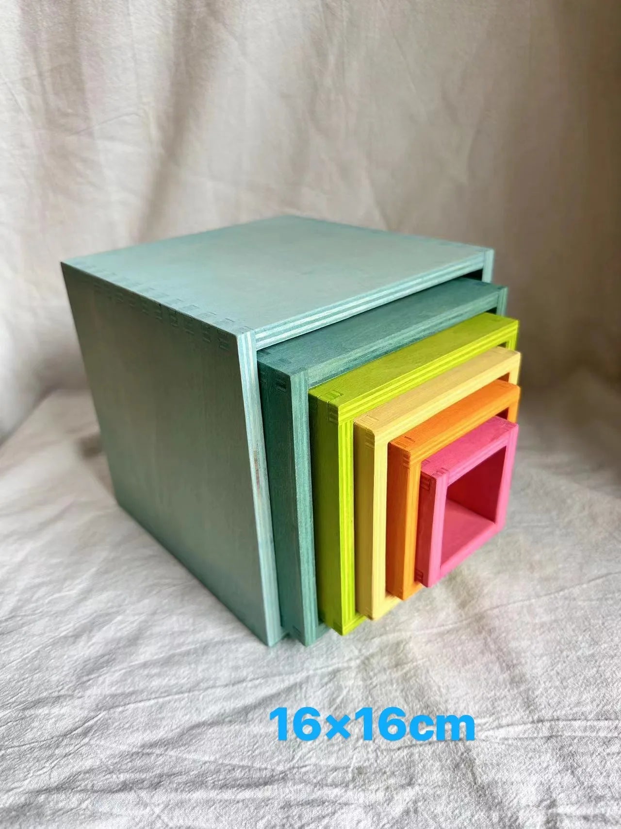 High quality wooden toys pastel basswood rainbow stacking blocks pine building semi sorting peg dolls balls for kids