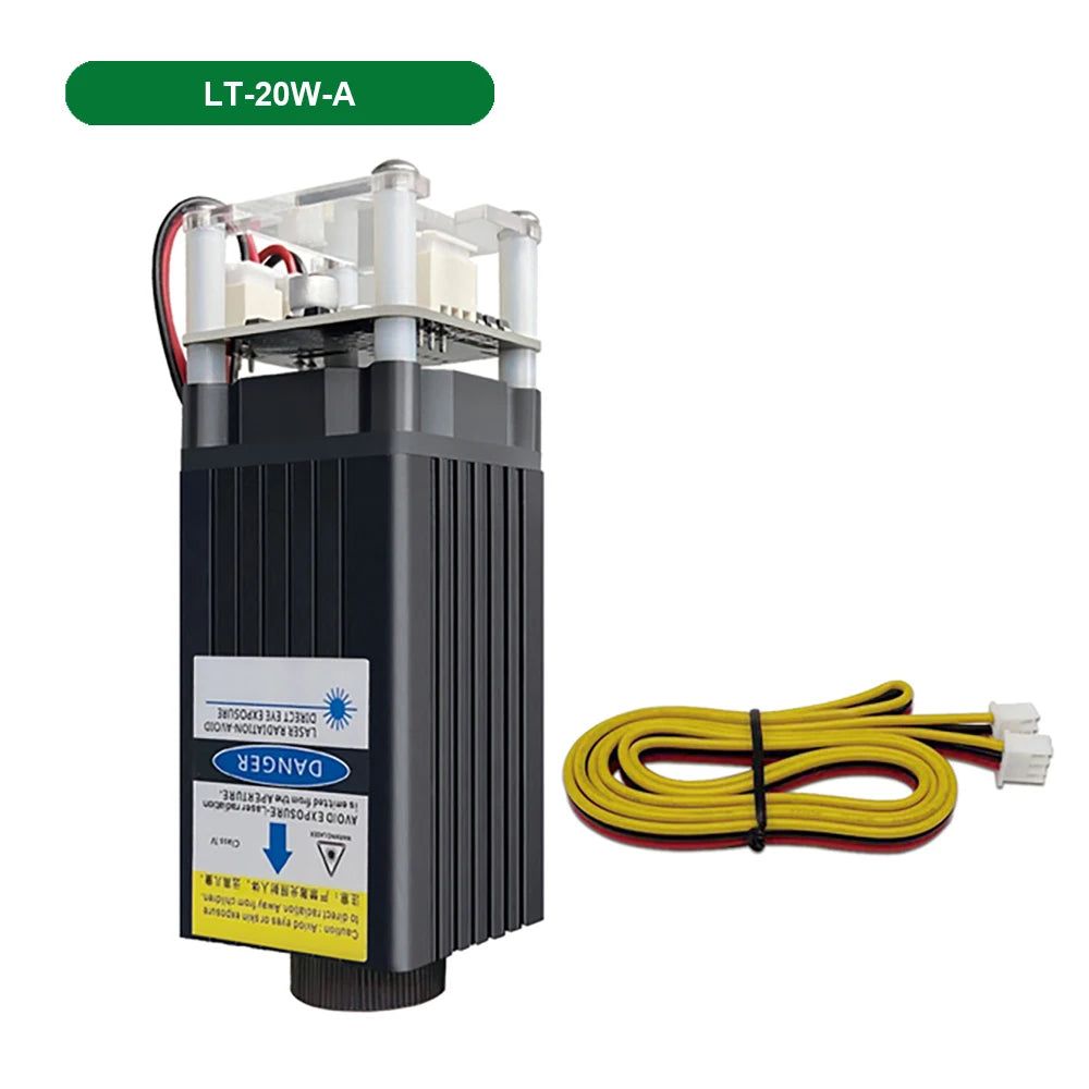 Laser tree 10w laser module with air assist 5w 4w head 450nm blue light ttl smarter tool for engraver wood cutting