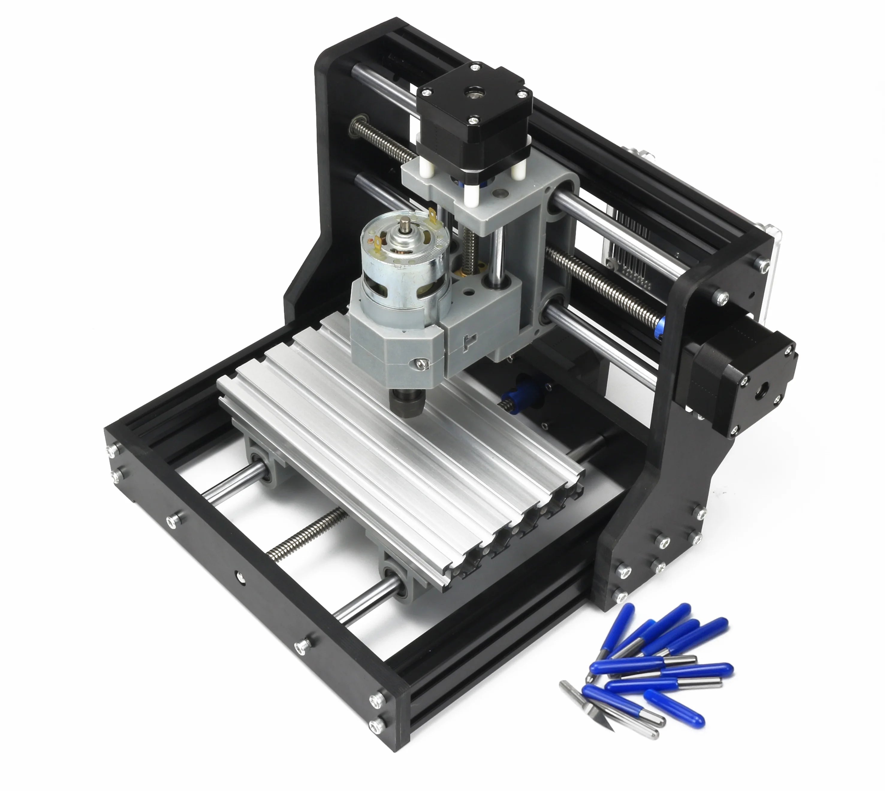 Grbl cnc 1610 pro diy laser engraving router woodworking milling machine with off-line control 3 axis for pcb pvc