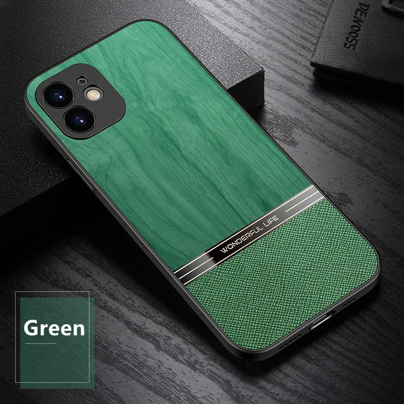Wood pattern case funda for apple iphone 11 12 13 14 15 16 17 pro xs max air xr 8 7 plus se 2022 2020 se3 shockproof