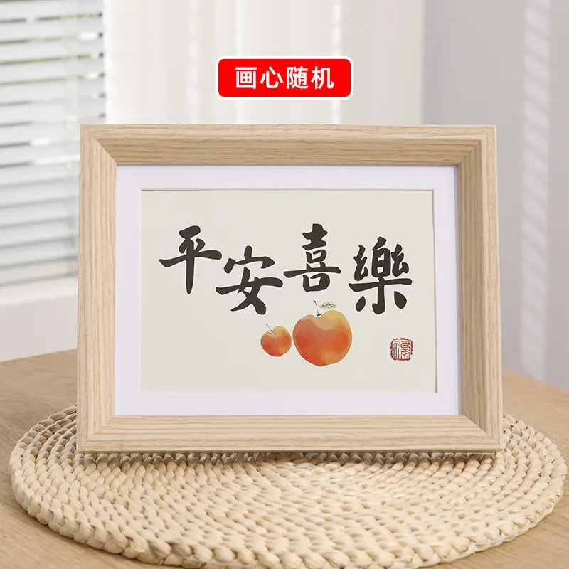 Nordic wooden photo frame minimalist a3 a4 for pictures wall bedroom living room ornament christmas gift home decor