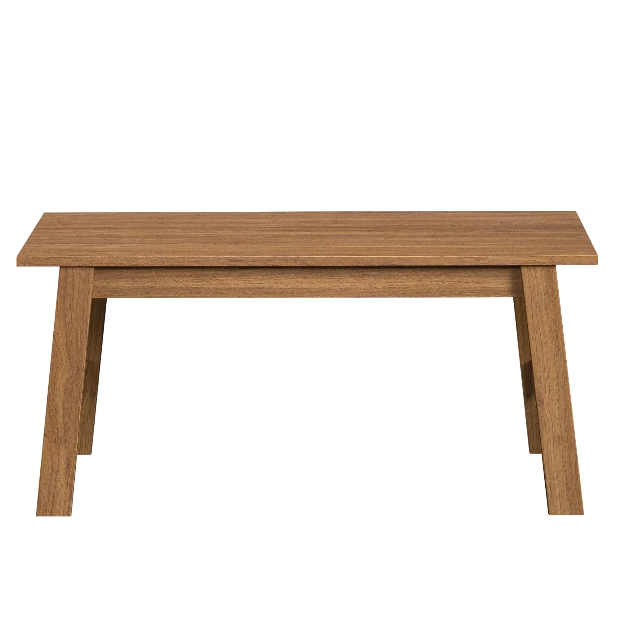 Wooden rectangular coffee table with walnut finish 35.28’’l x 19.45’’w 15.83’’h flexible placement in any room