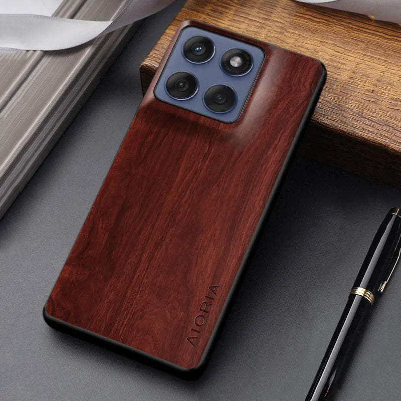 For motorola moto edge 60 50 fusion neo pro ultra case coque unique stylish design durable wooden pattern leather cover