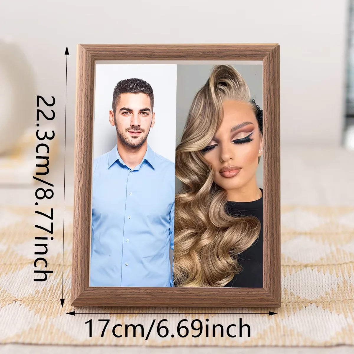 Personalized wooden photo frames custom frame ornaments simple holiday gifts indoors commemorate precious memories