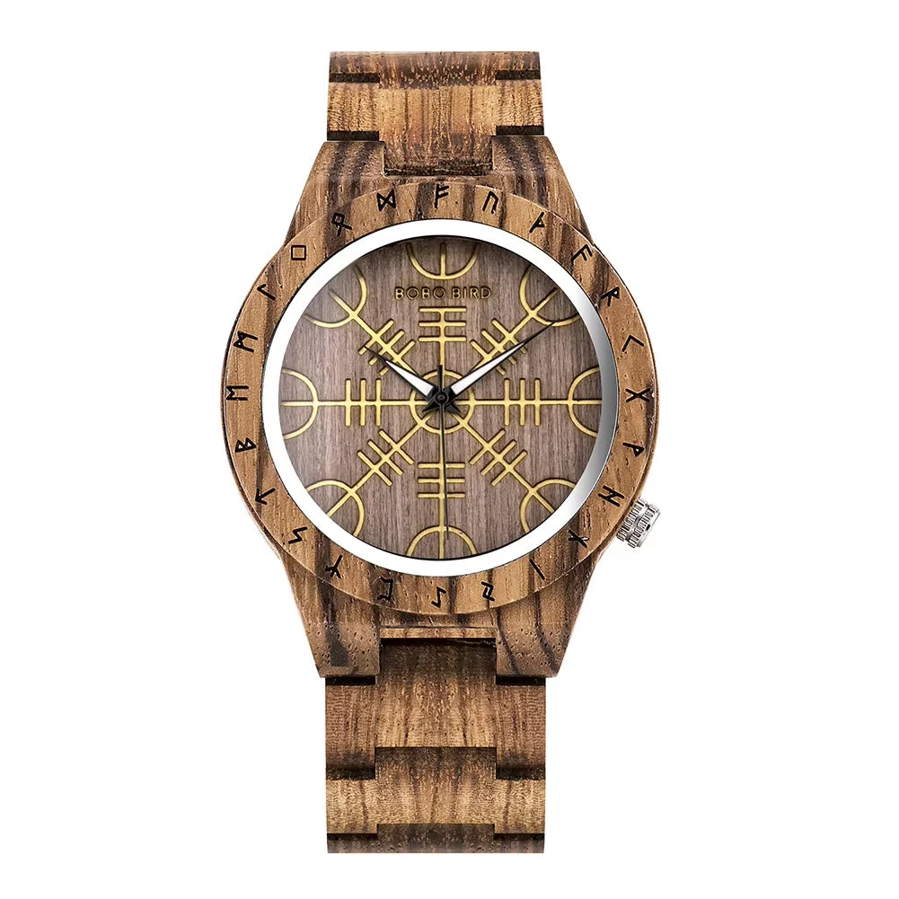 Bobo bird original wooden men’s watches new design fashion quartz wristwatch top japanese movement cool box