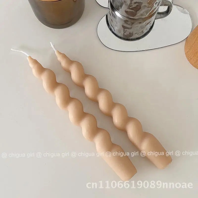 Luxury french style wooden candle holder vintage high-end home living room decoration multi-size options available - d