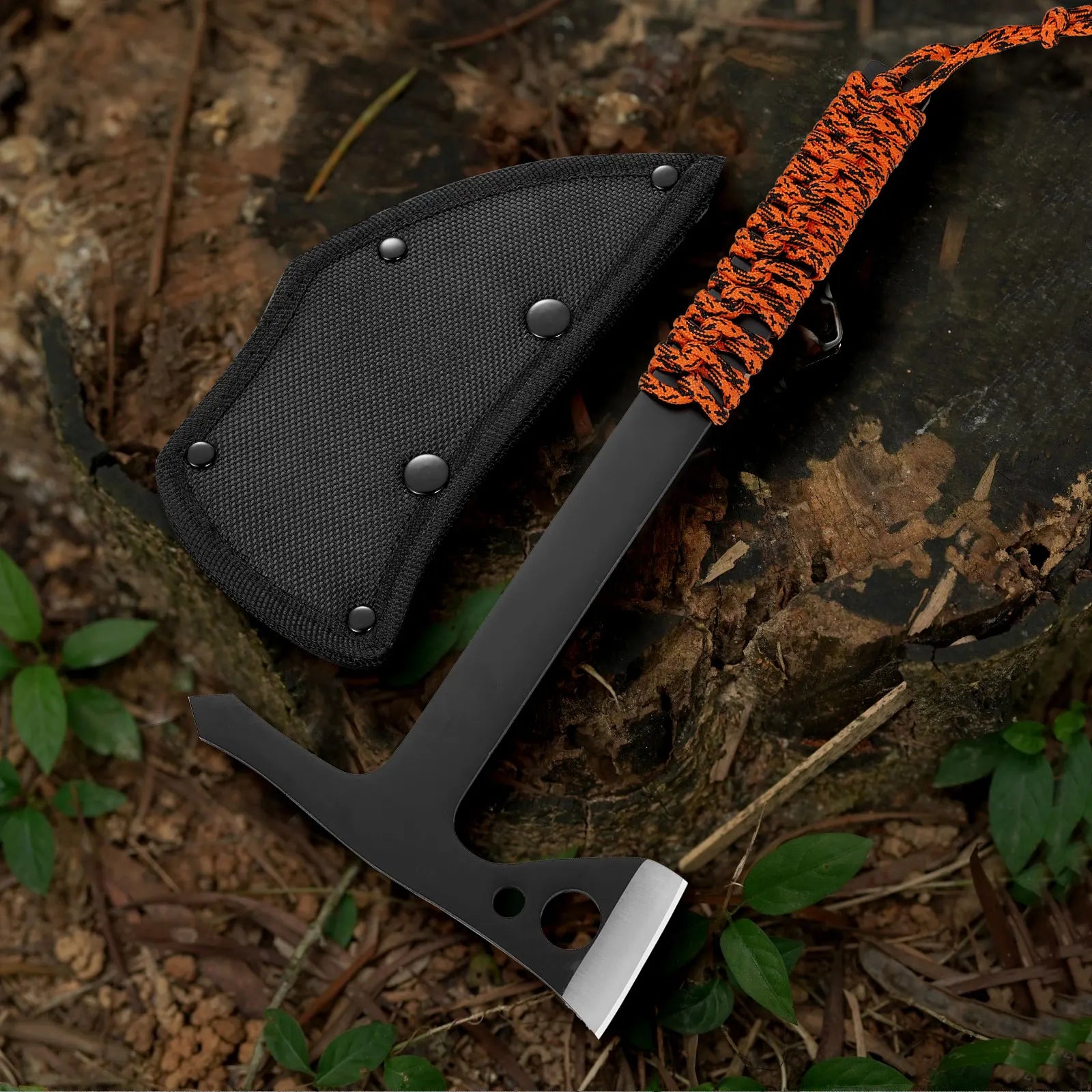 Outdoor camping tactical knife multifunctional axe for mountain cutting wood chopping fire truck mounted woodworking