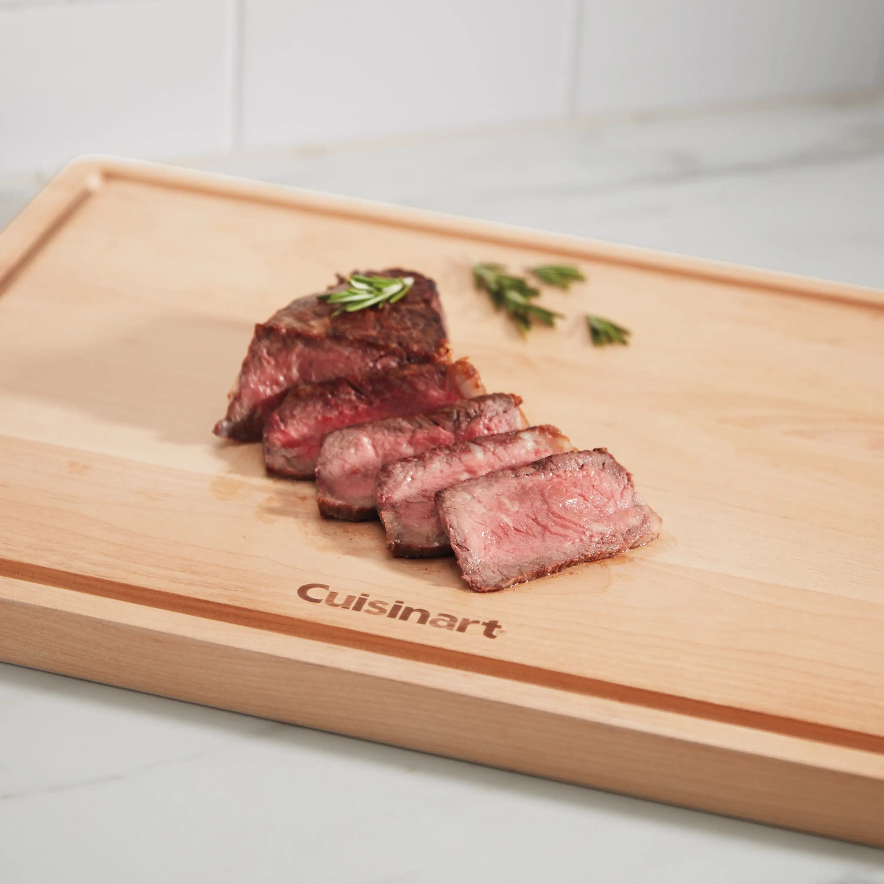 17” reversible maple wood cutting board - united states
