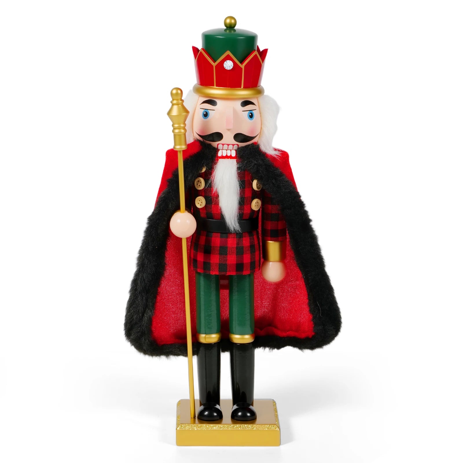 Handcrafted wooden nutcracker christmas tree ornament & desktop decoration for home and office - united states