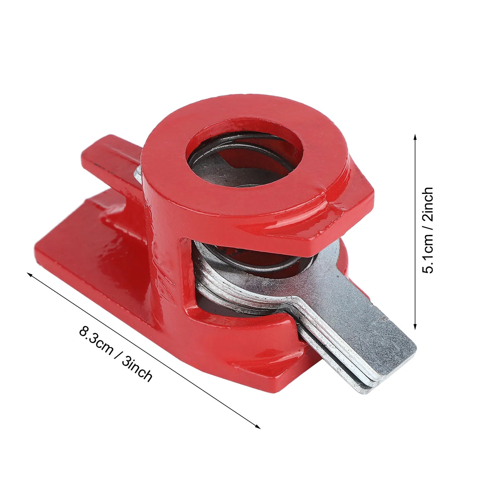 Woodworking bench 4sets 3/4’’ quick release heavy duty wide base iron wood metal clamp set workbench vise - red