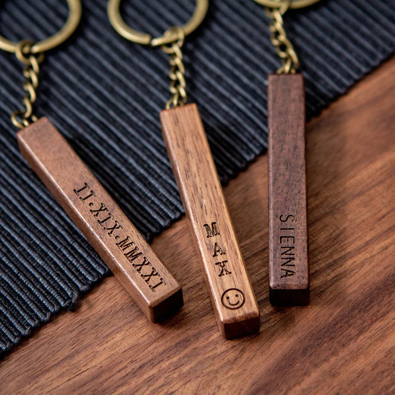 5 pcs walnut keychain blank wooden blanks with leather strap unfinished keychains for laser engraving - key chain