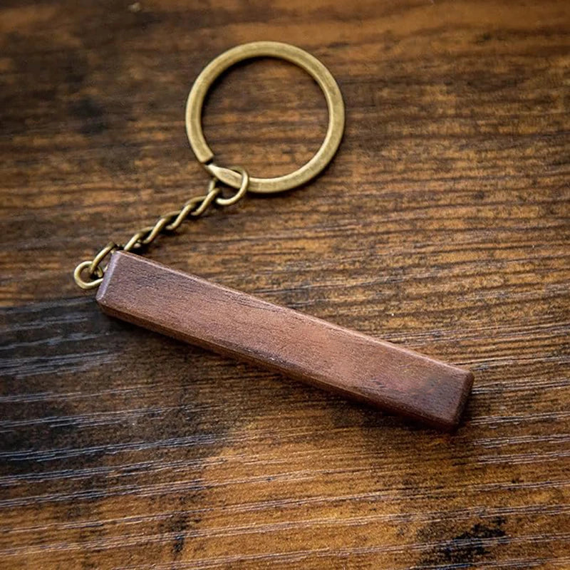 5 pcs walnut keychain blank wooden blanks with leather strap unfinished keychains for laser engraving - key chain