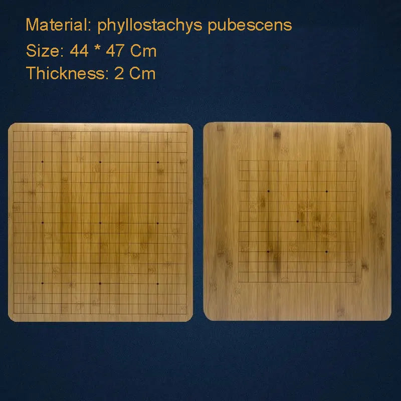 Thickness 2 cm go game go-chess chinese chess phyllostachys pubescens checkerboard chessboard - 19line 13 line / china