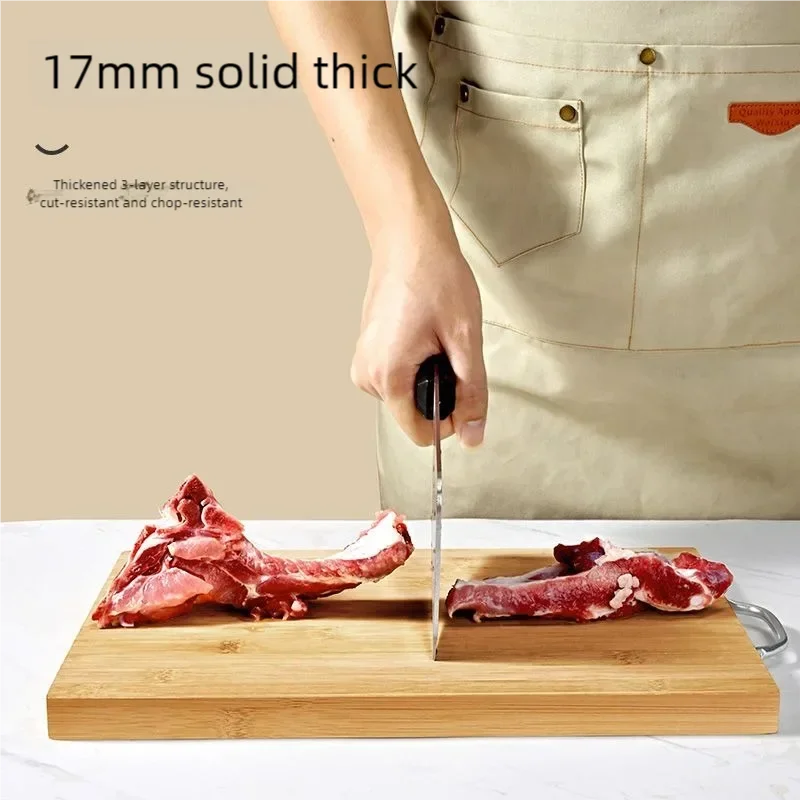 Kitchen bamboo cutting board knife rectangular thickened solid wood chopping fruit