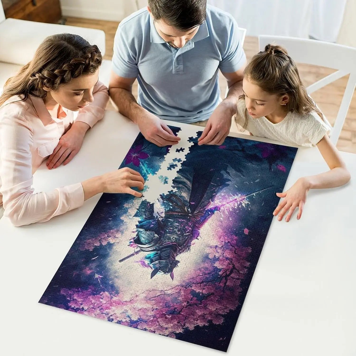 300/500/1000pcs wooden puzzle sakura warrior jigsaw for gameroom bedroom livingroom decor family activity holiday gift