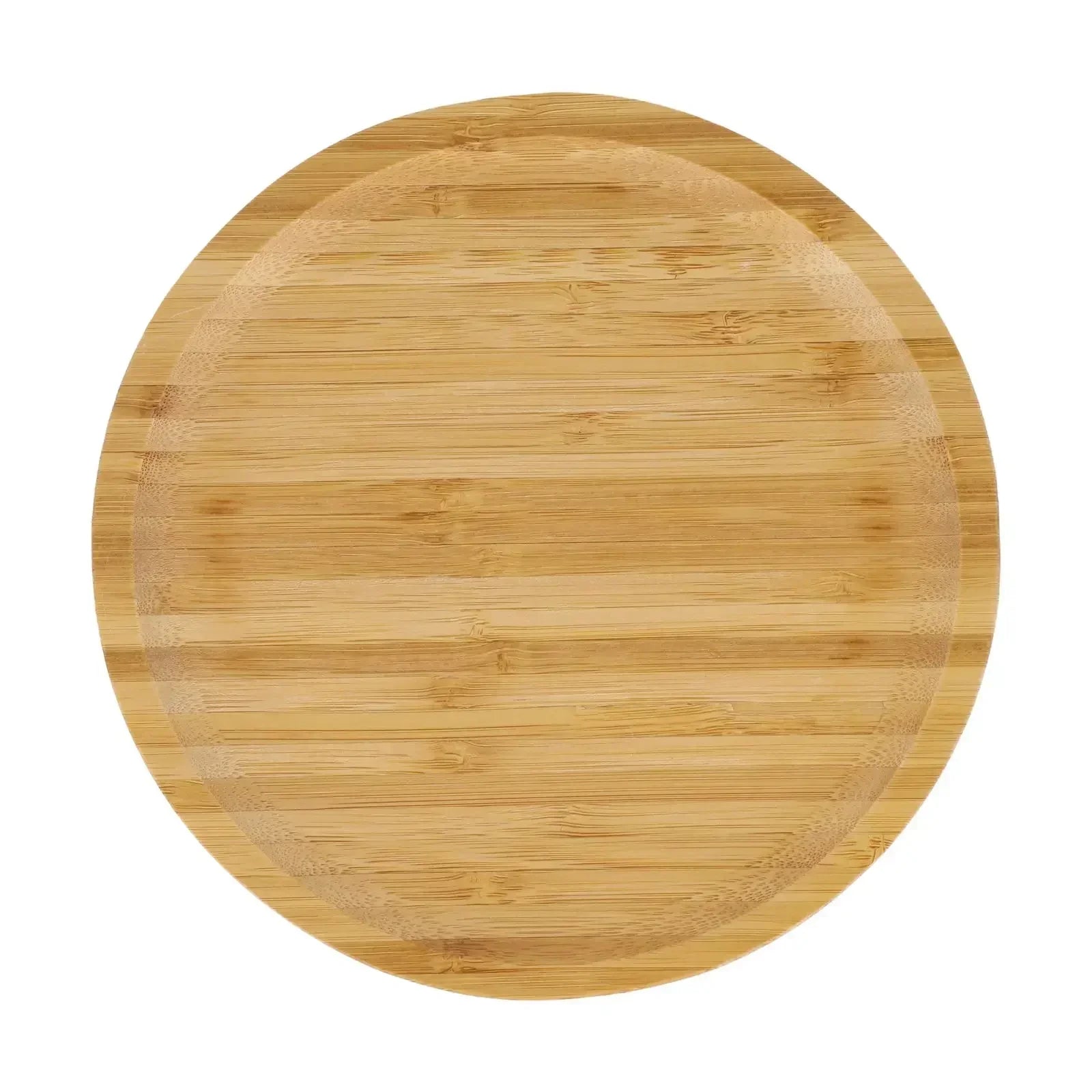 Trays serving tray 20*5*30cm easy to clean for fruit pizza multi-functional round wooden tableware stand food