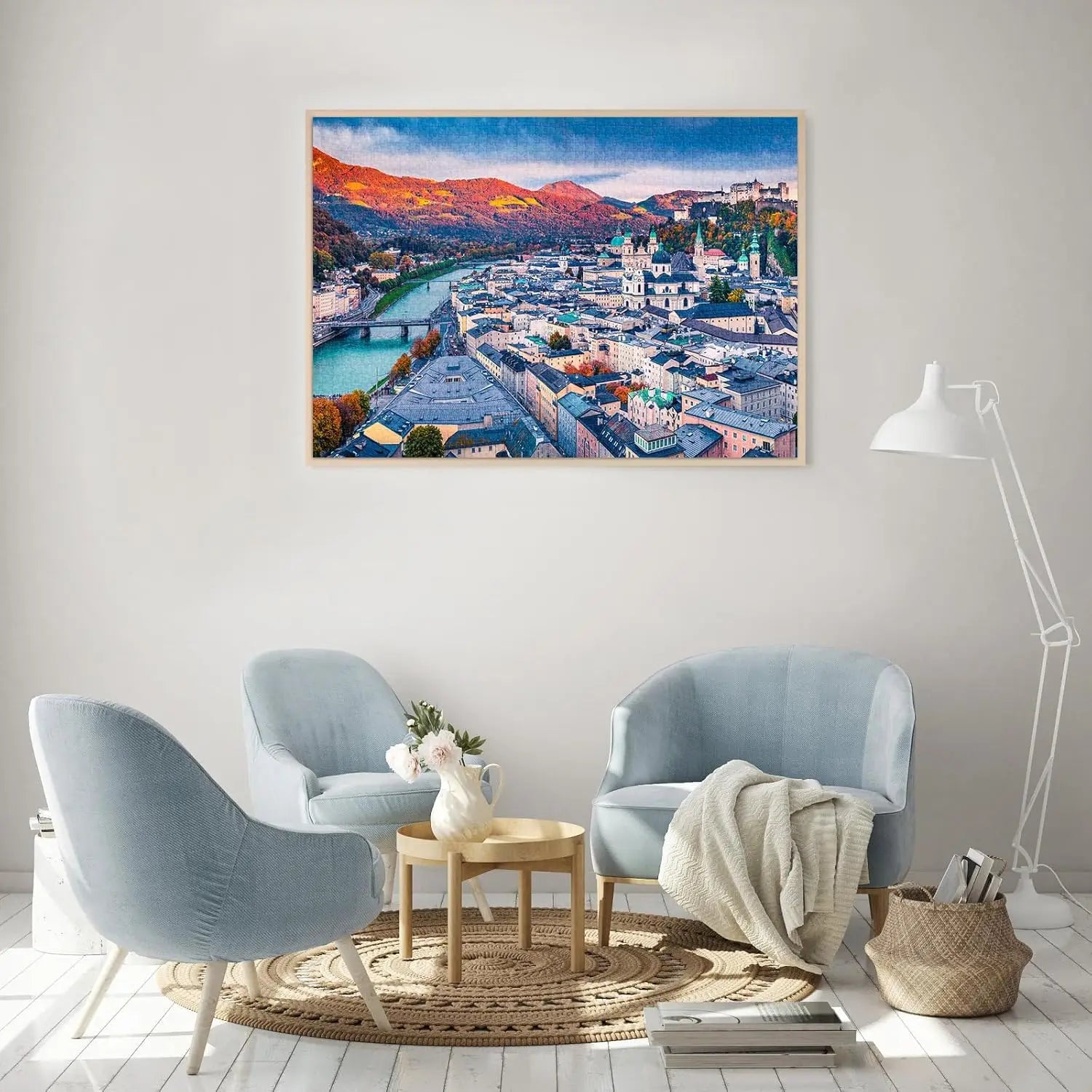 300/500/1000 pcs jigsaw puzzle mozart hometown wooden for gameroom bedroom livingroom decor holiday gift