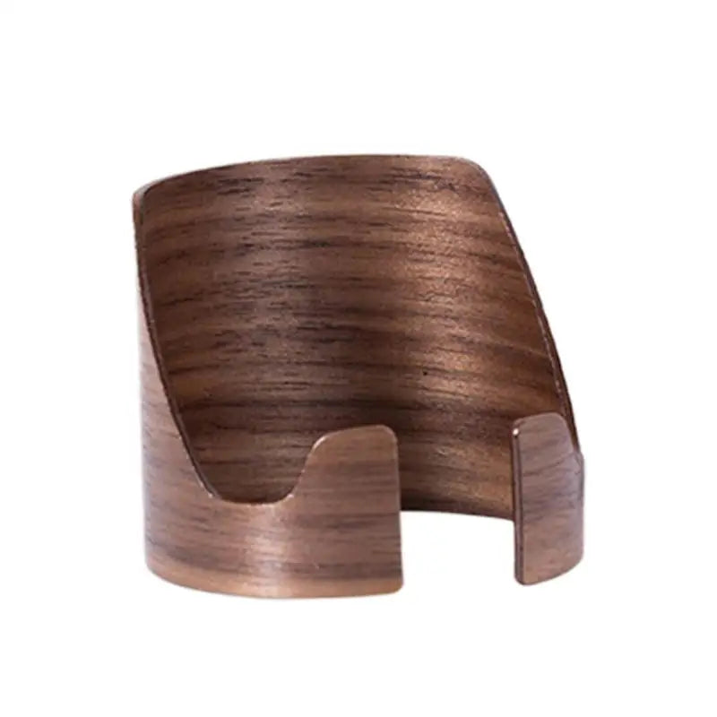 Phone desk stand decorative cylinder shape smartphone holder living room decorations wood desktop organizer