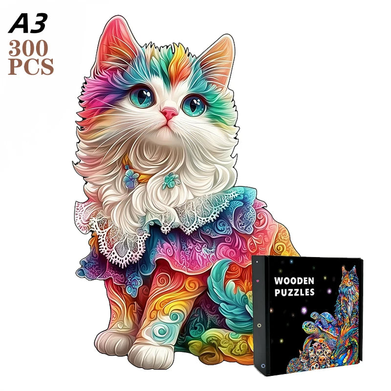 3d train forest wooden jigsaw puzzle for adult and kids 300pcs high challenge educational gift interactive games