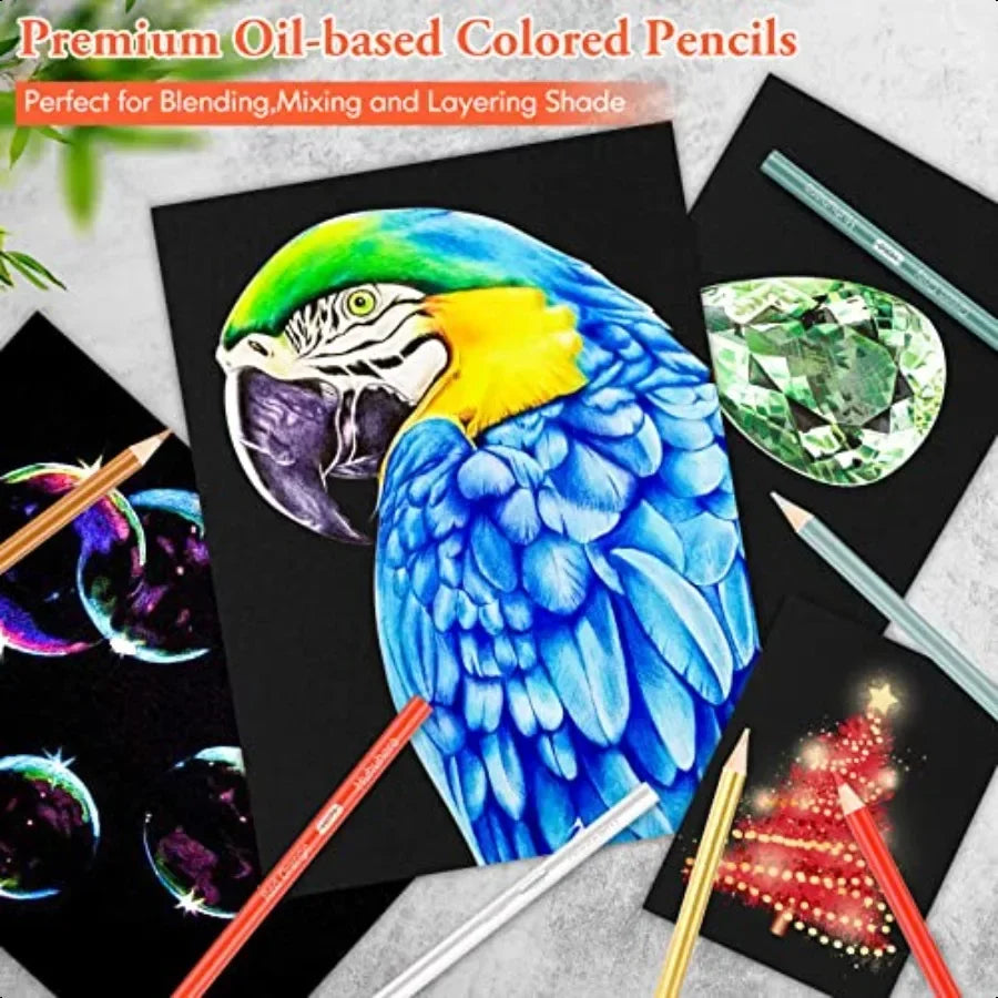 120 count colored pencils set for adult coloring books soft core vibrant blendable art drawing premium plies ad