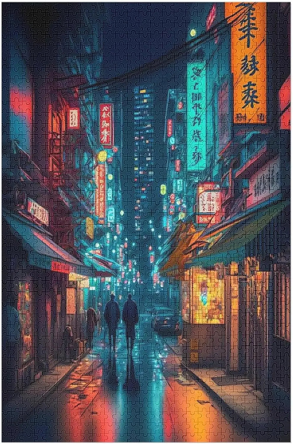 Tokyo japan jigsaw puzzle 300/500/1000pcs wooden for bedroom gameroom livingroom decor holiday birthday gift - 52x38cm