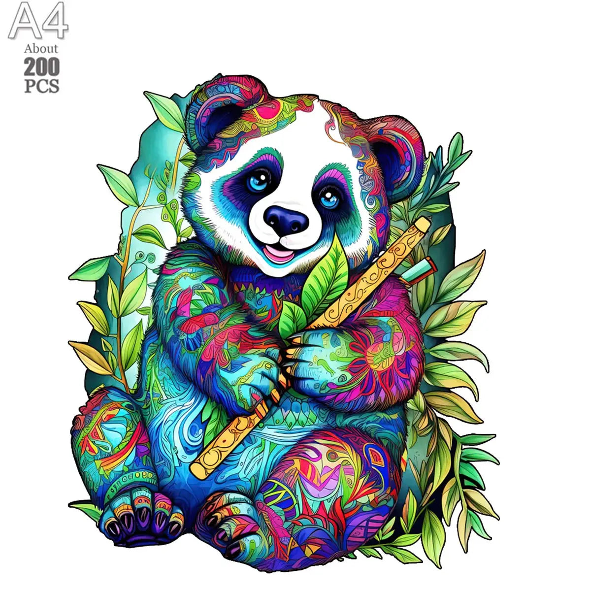 Diy wood jigsaw for kids adult dog elephant wooden animal puzzle high quality panda puzzles brain twister toys