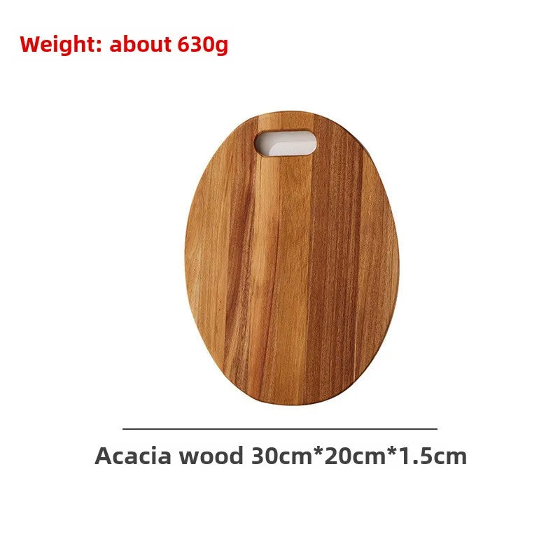Acacia walnut cutting board wood cheese cheese steak outdoor camping portable fruit - d