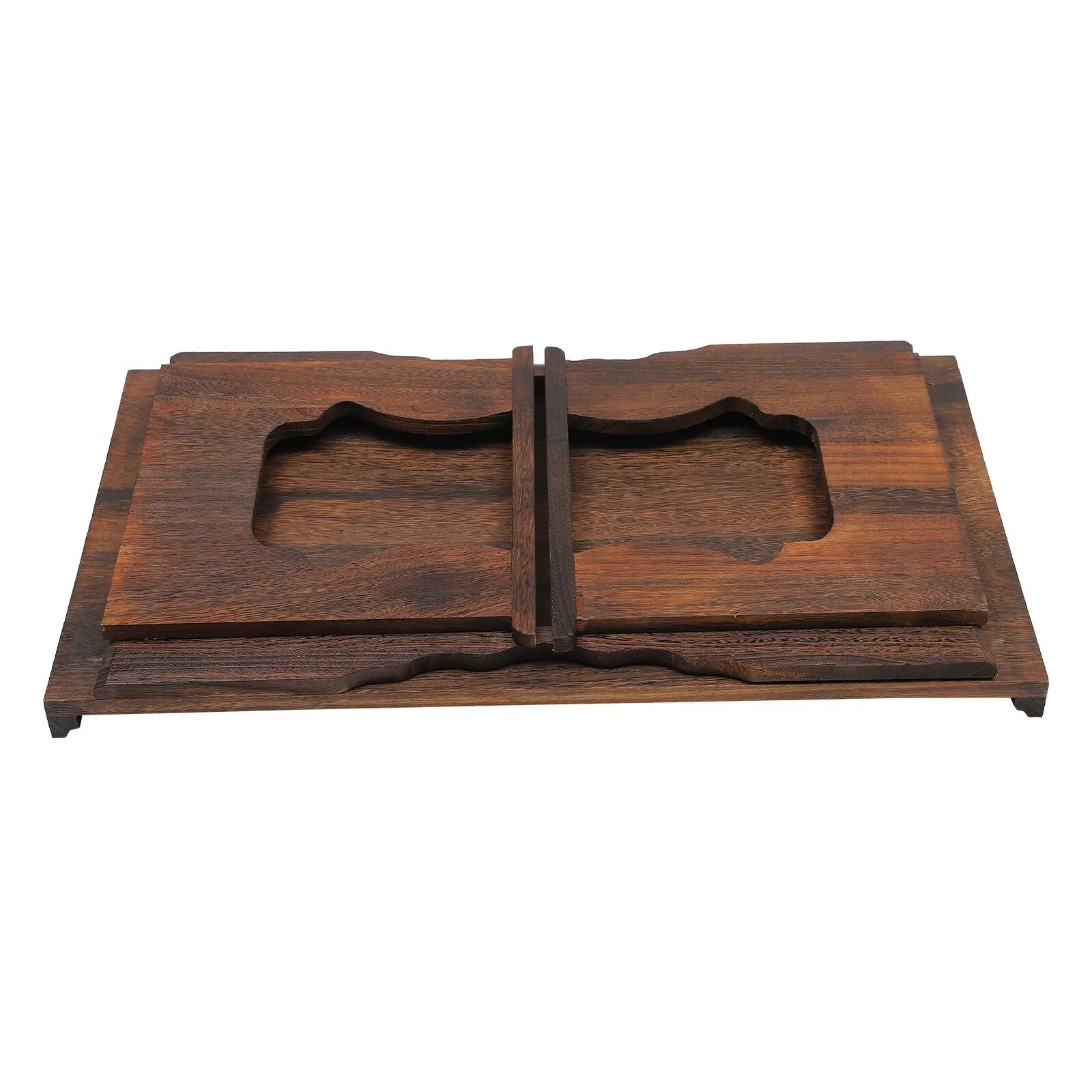 32*18inch folding floor table rectangular coffee foldable japanese-style tea low antique wooden altar desk - united