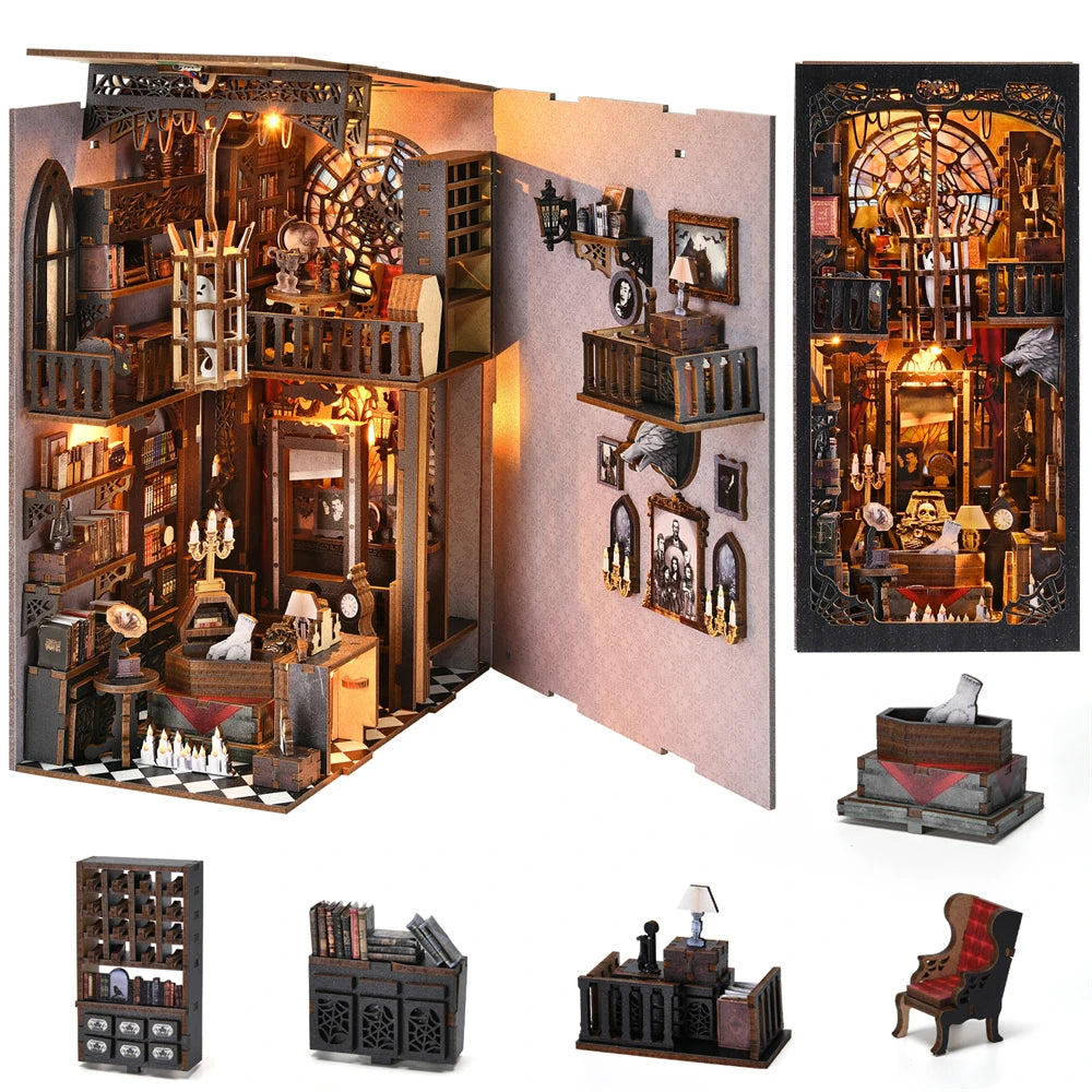 book-nook-kit-the-dark-family-3d-wooden-puzzle-diy-gothic-style-home-decoration-for-bookshelf-miniature-insert-magic-book