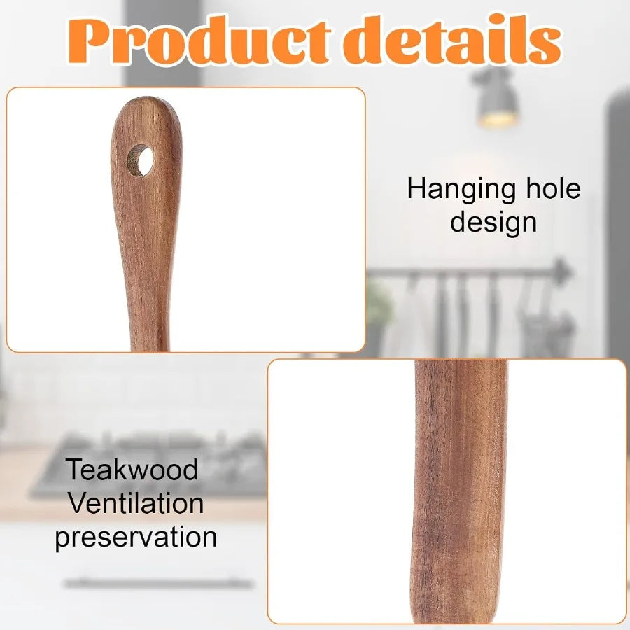 11ih skinny wooden spurtle blender spatula sourdough mixer bread stirring wood utensil tool flat stick s - united states