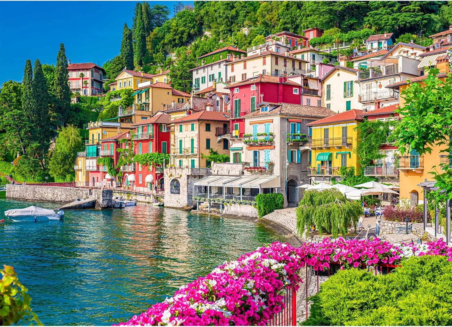 1000/500/300/120 pieces lake como scenery jigsaw puzzles for adults games family fun italy landscape educational toys