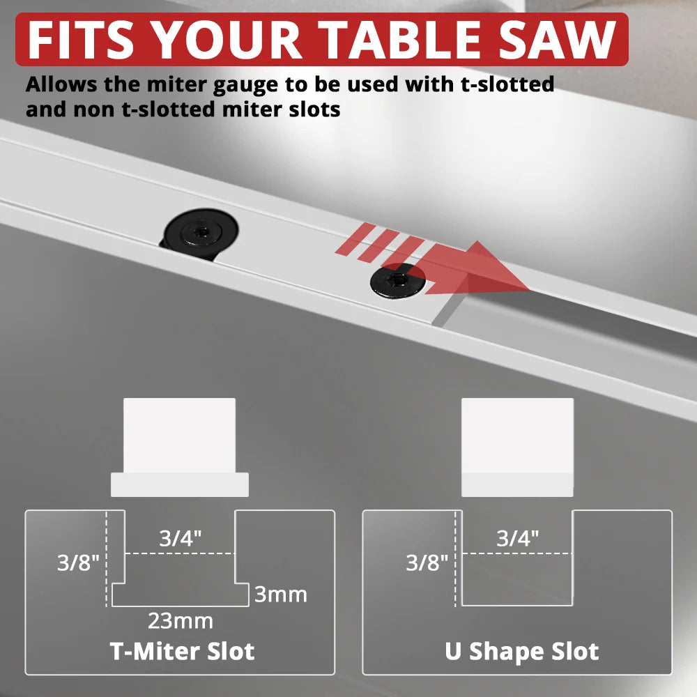 Hd-mg21 0-70 degree miter gauge with 850mm extended fence for woodworking table saw router precision angle set