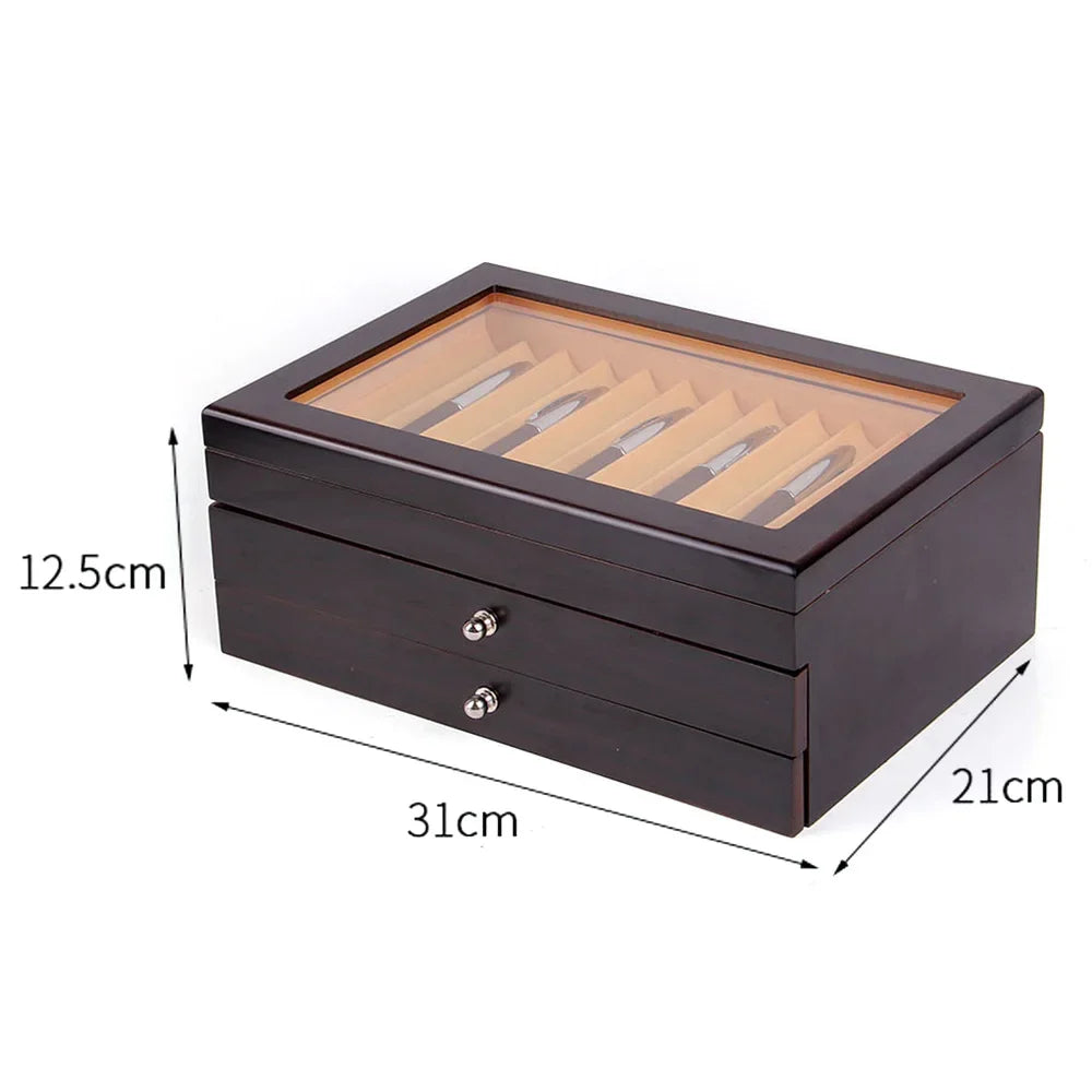 Pen display box collection storage for storing fountain pens ballpoint marker - united states / black - multipurpose