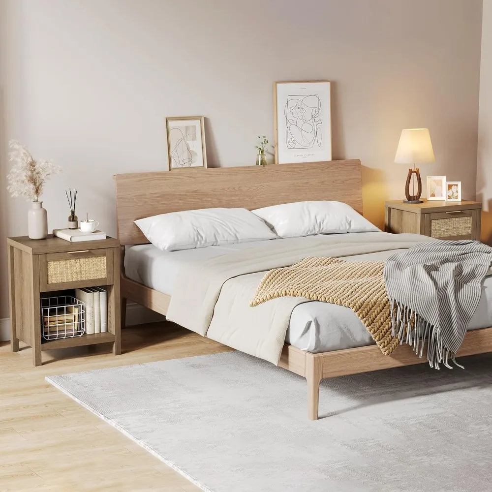 boho-farmhouse-rattan-nightstand-set-of-2-caramel-oak-finish-with-drawer-and-shelf-bedside-tables